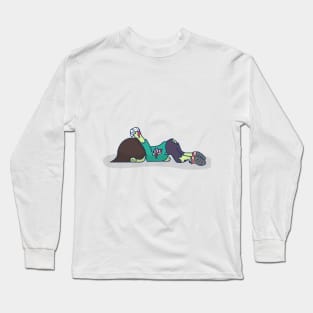 Toilet paper zombie Long Sleeve T-Shirt